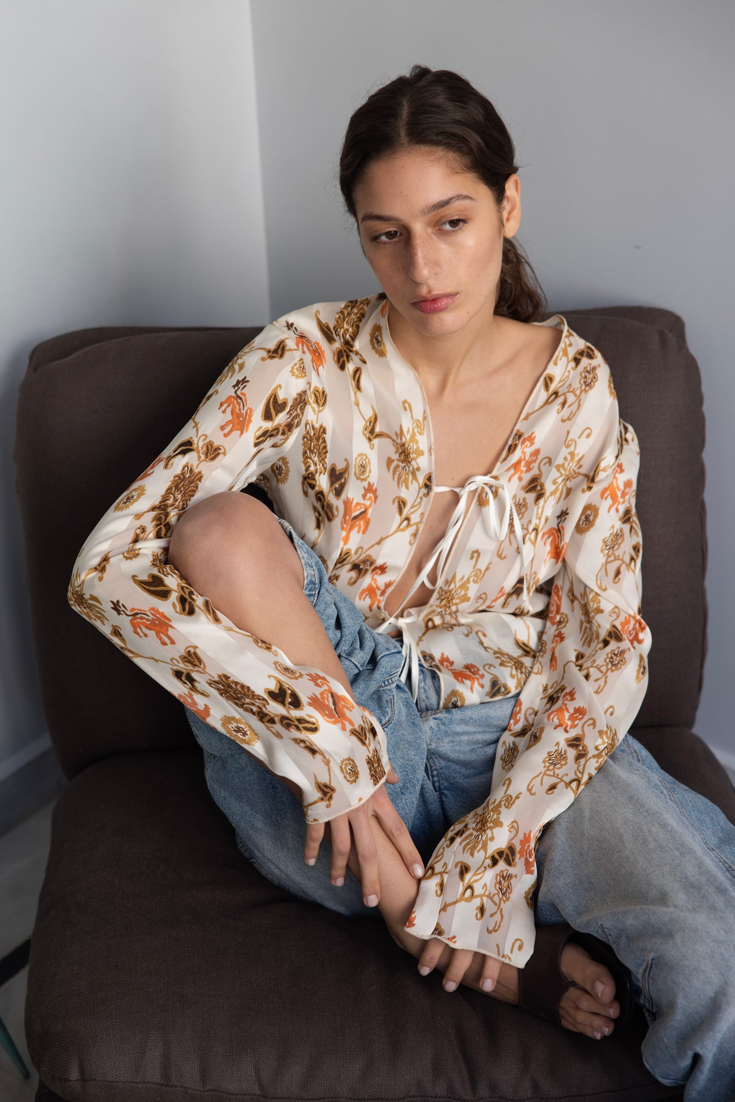 Mica Top - White Multi