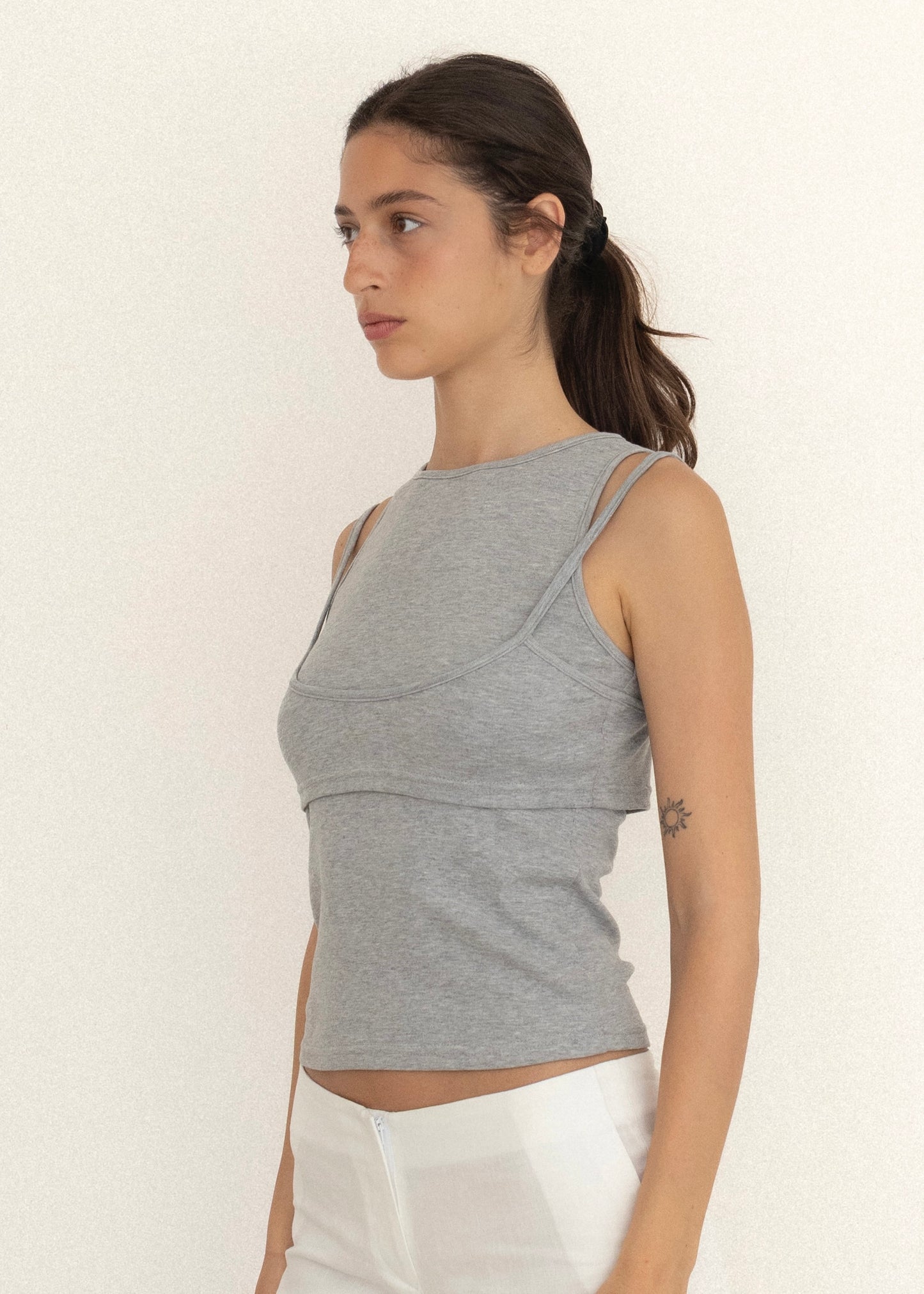 Double Tank Top - Gray