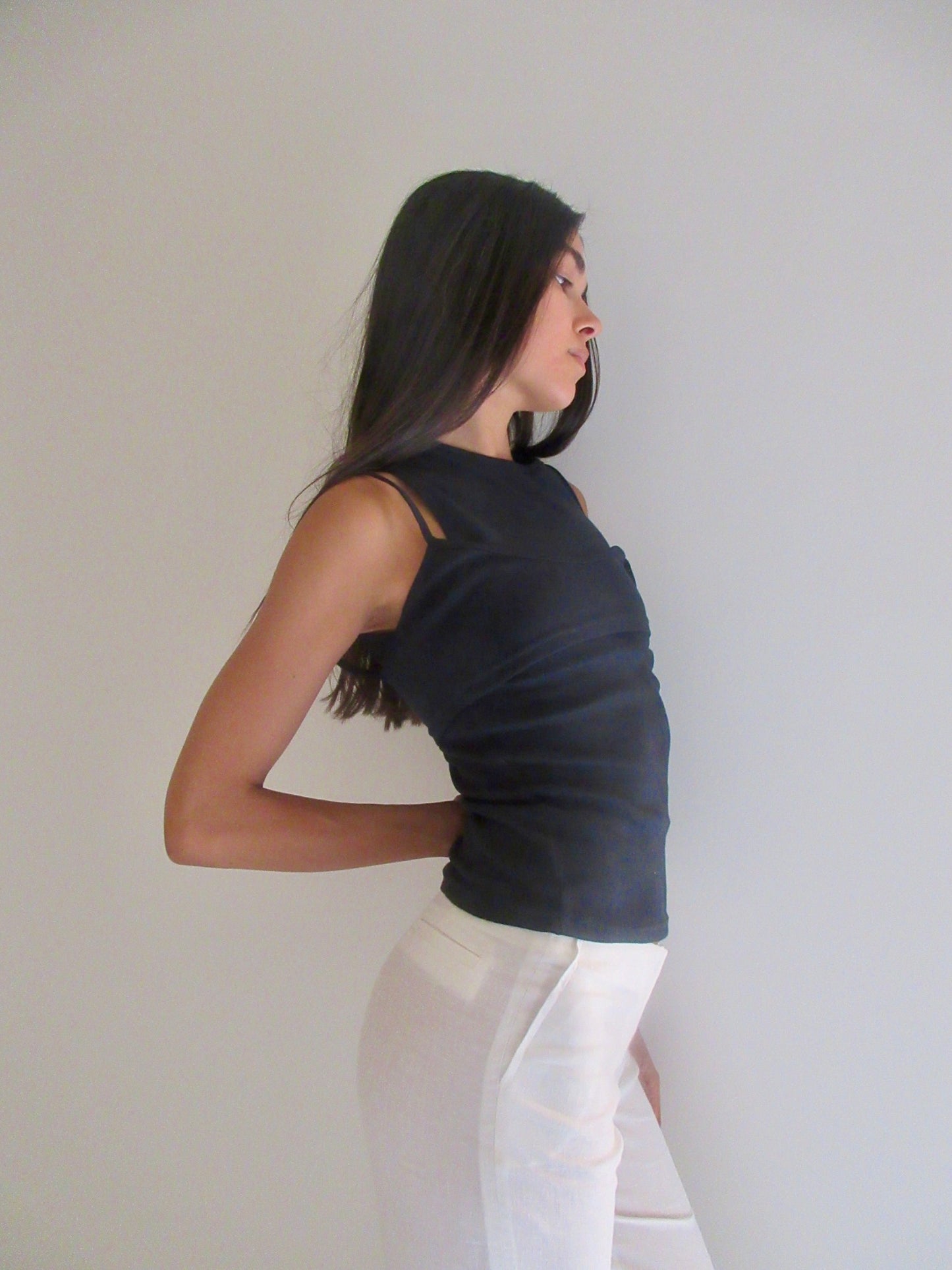 Double Tank Top - Navy