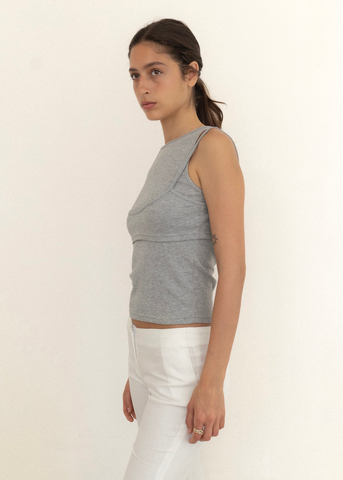 Double Tank Top - Gray