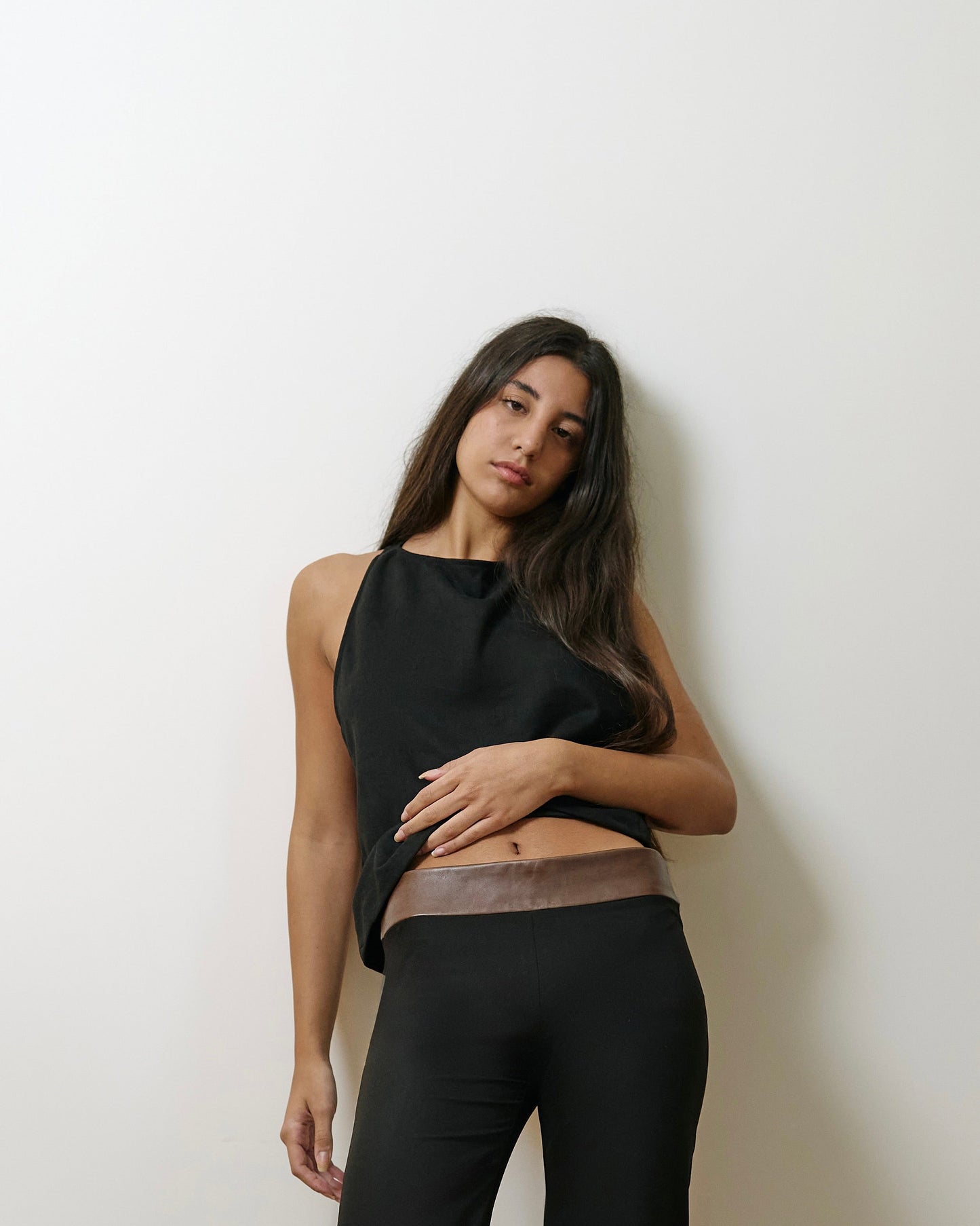 Emi Halter Top - Black